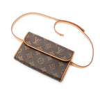 Shoulder Bag Florentine Brown Monogram Canvas