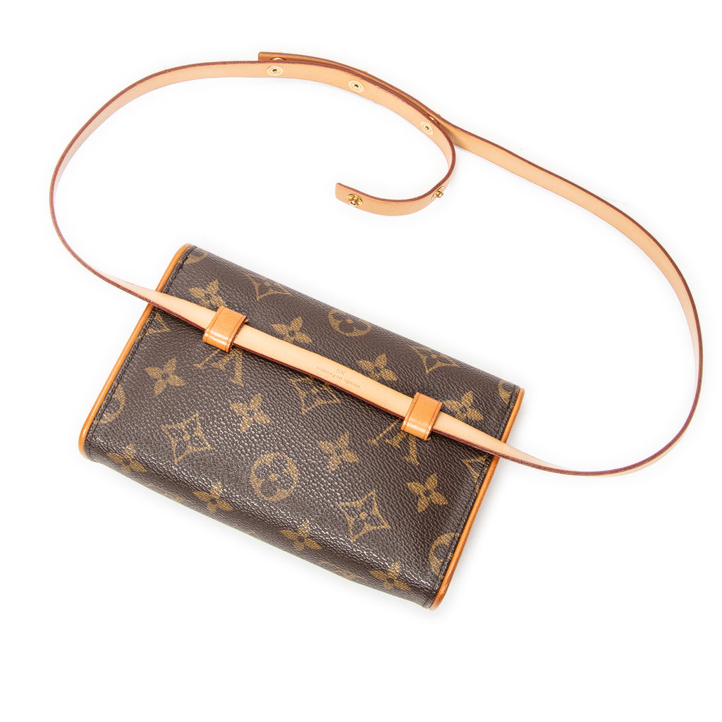 Shoulder Bag Florentine Brown Monogram Canvas