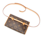 Shoulder Bag Florentine Brown Monogram Canvas