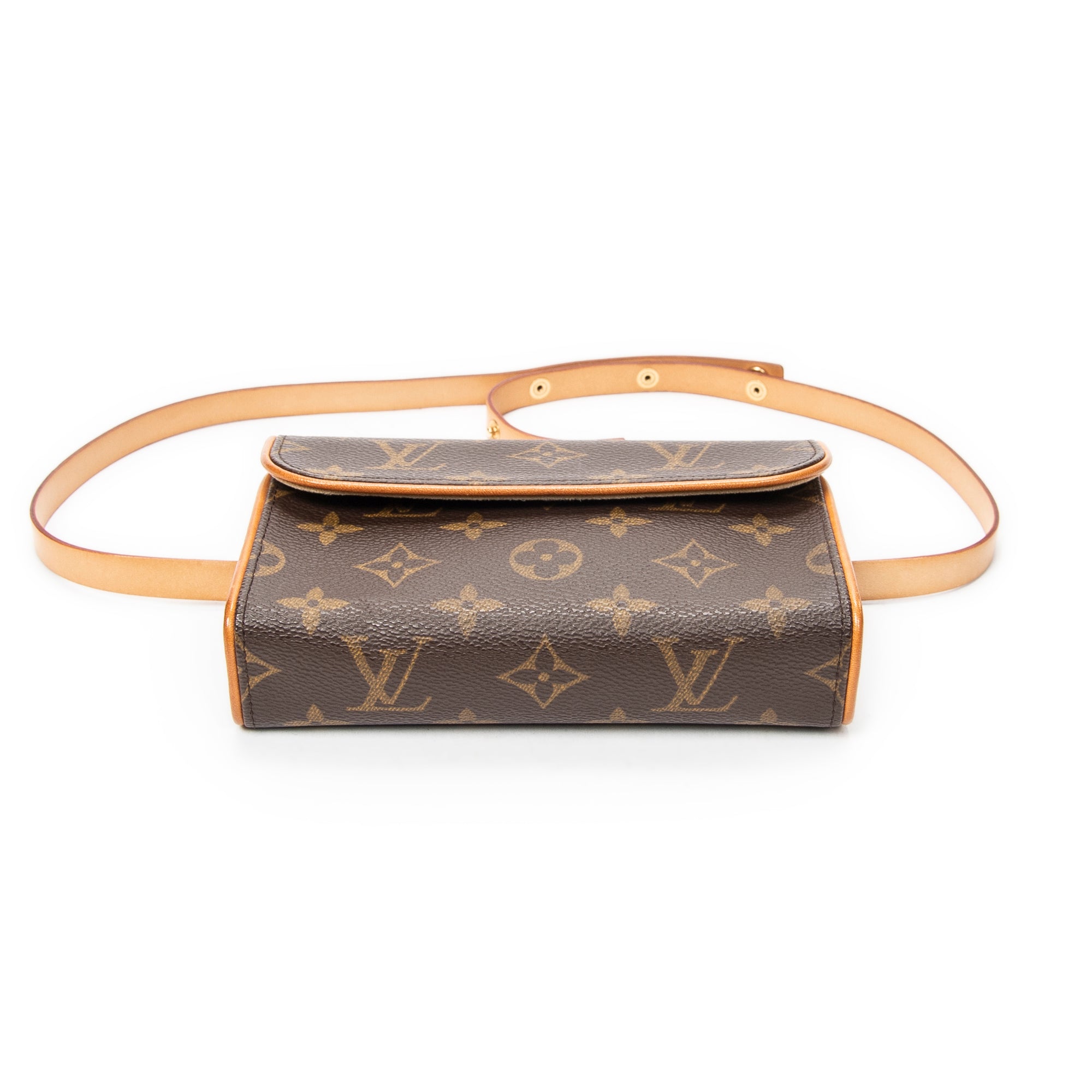 Shoulder Bag Florentine Brown Monogram Canvas