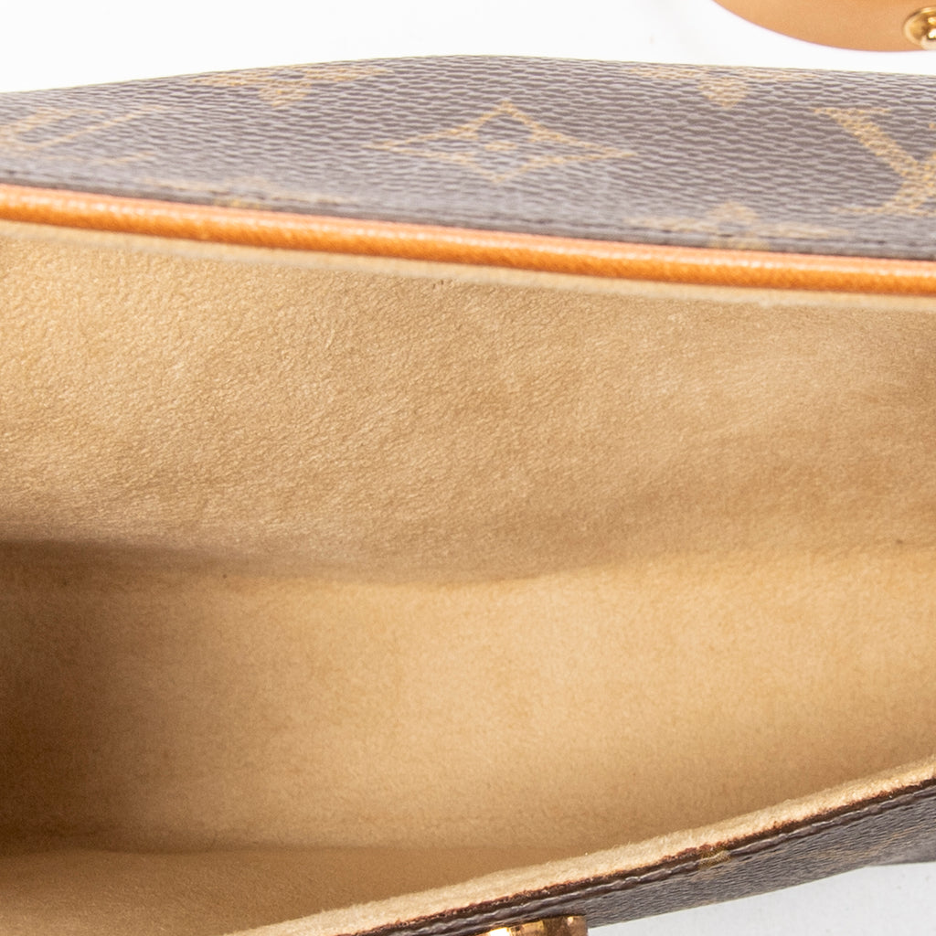 Shoulder Bag Florentine Brown Monogram Canvas
