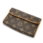 Shoulder Bag Florentine Brown Monogram Canvas