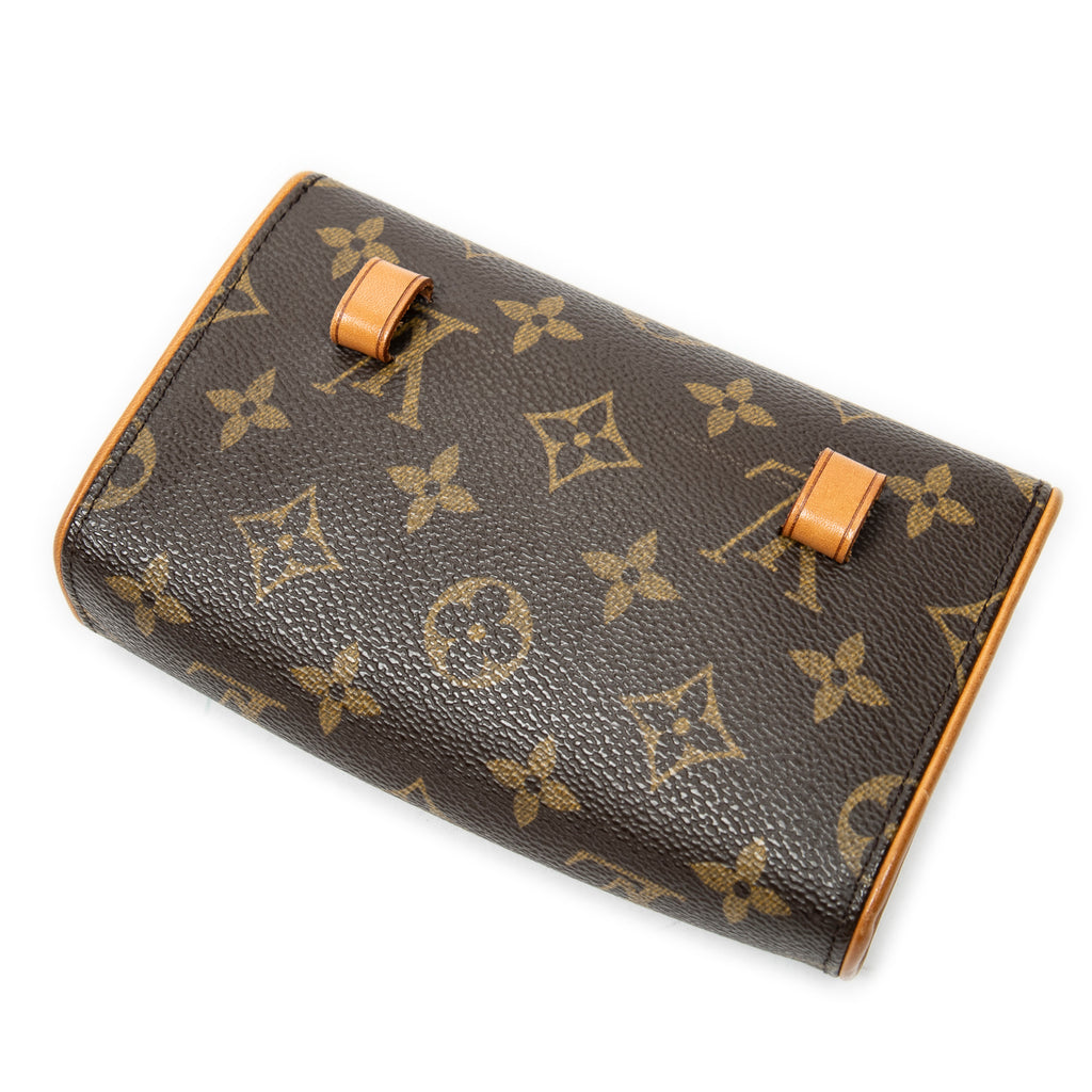 Shoulder Bag Florentine Brown Monogram Canvas