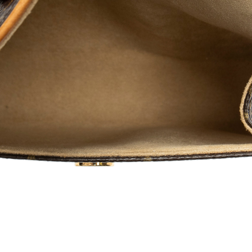 Shoulder Bag Florentine Brown Monogram Canvas