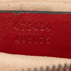 Bandolera GG Marmont Riñonera 85 Piel de becerro acolchada roja