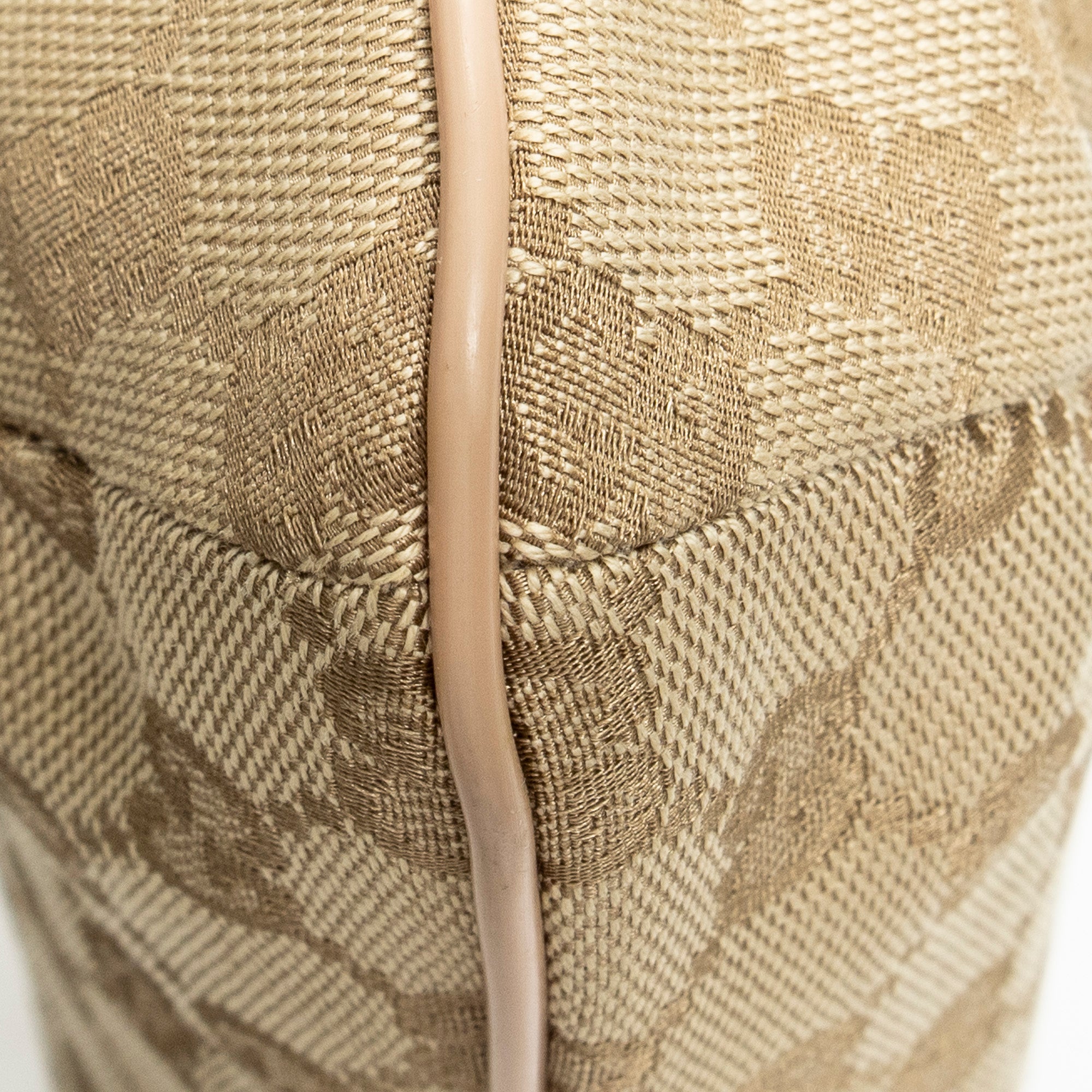 Shoulder Bag Mini Web Zip Crossbody Light Pink Monogrammed Canvas