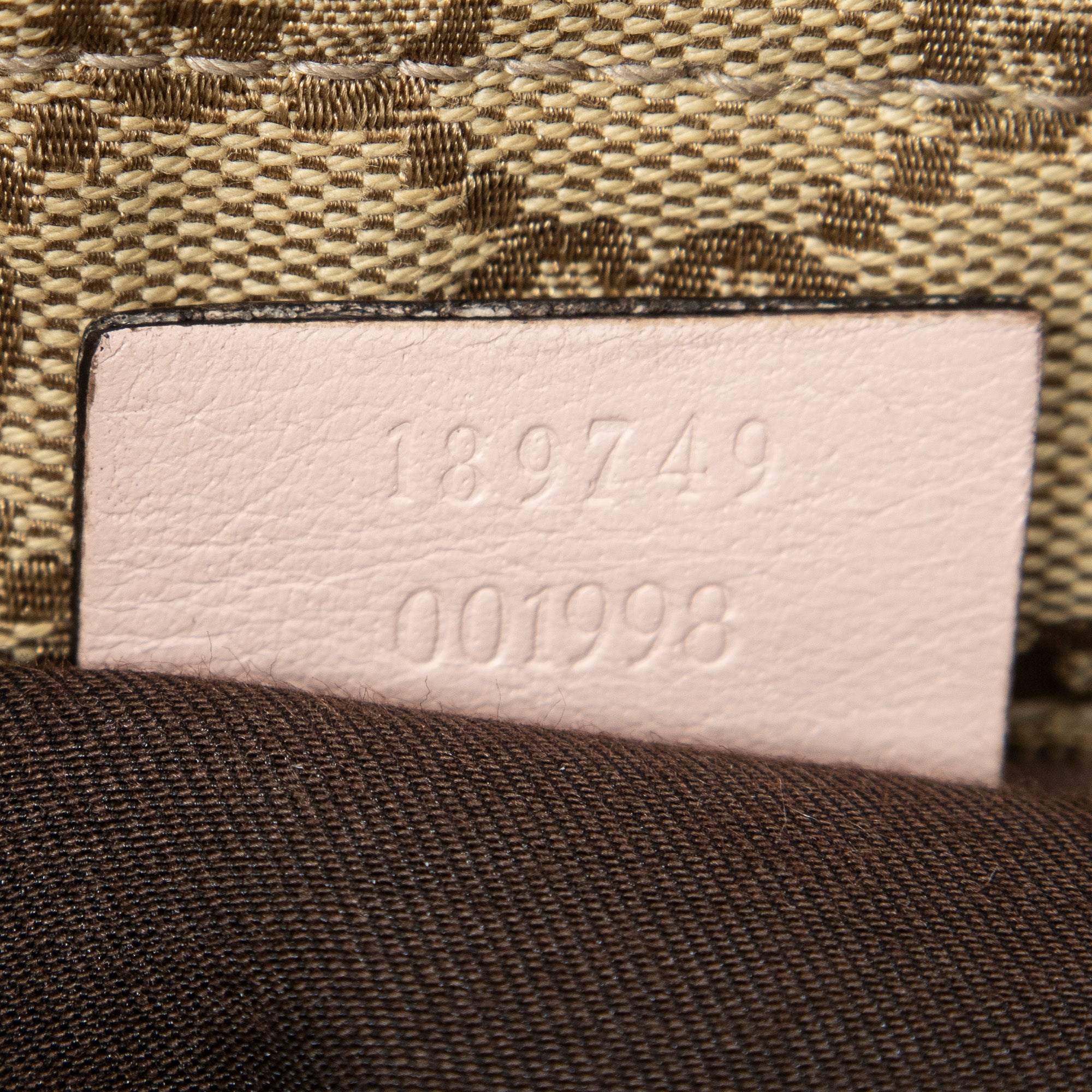 Shoulder Bag Mini Web Zip Crossbody Light Pink Monogrammed Canvas