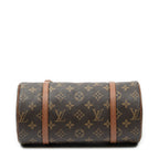 Handbag Papillon 26 Brown Monogram Canvas
