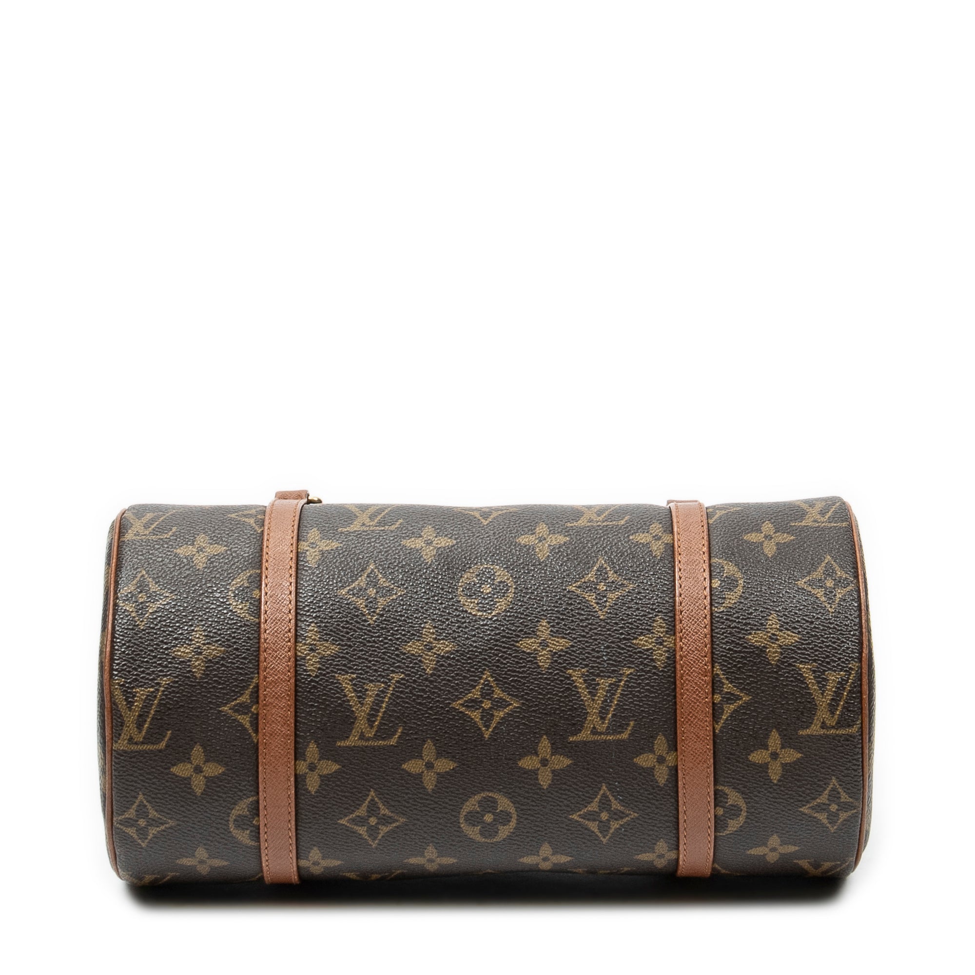 Handbag Papillon 26 Brown Monogram Canvas