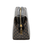 Pouch Vintage Toiletry Pouch Black Macadam Coated Canvas