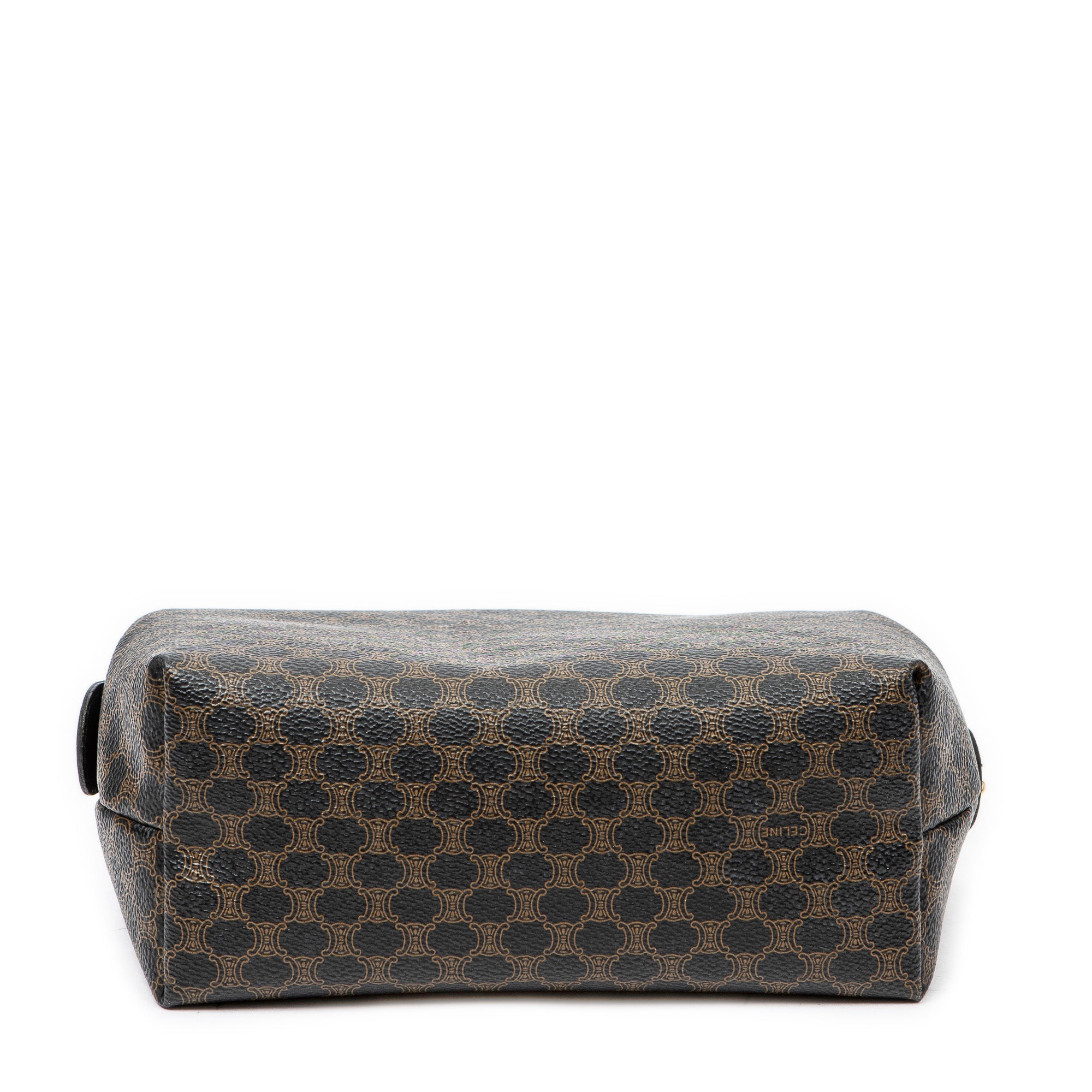 Pouch Vintage Toiletry Pouch Black Macadam Coated Canvas