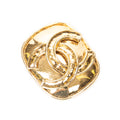 Brooch CC Square Brooch Gold Gold Plated