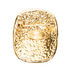 Brooch CC Square Brooch Gold Gold Plated