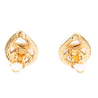Pendientes CC Lágrima con Clip Oro Baño de Oro