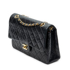 Shoulder Bag Classic Double Flap 26 Black Quilted Lambskin Leather