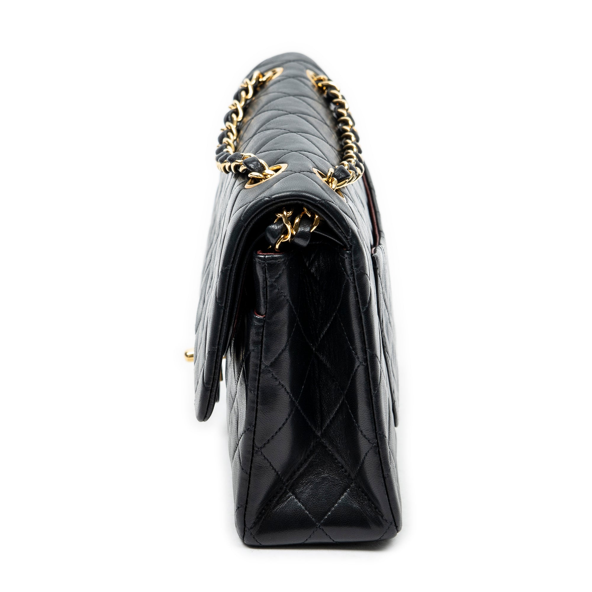 Shoulder Bag Classic Double Flap 26 Black Quilted Lambskin Leather