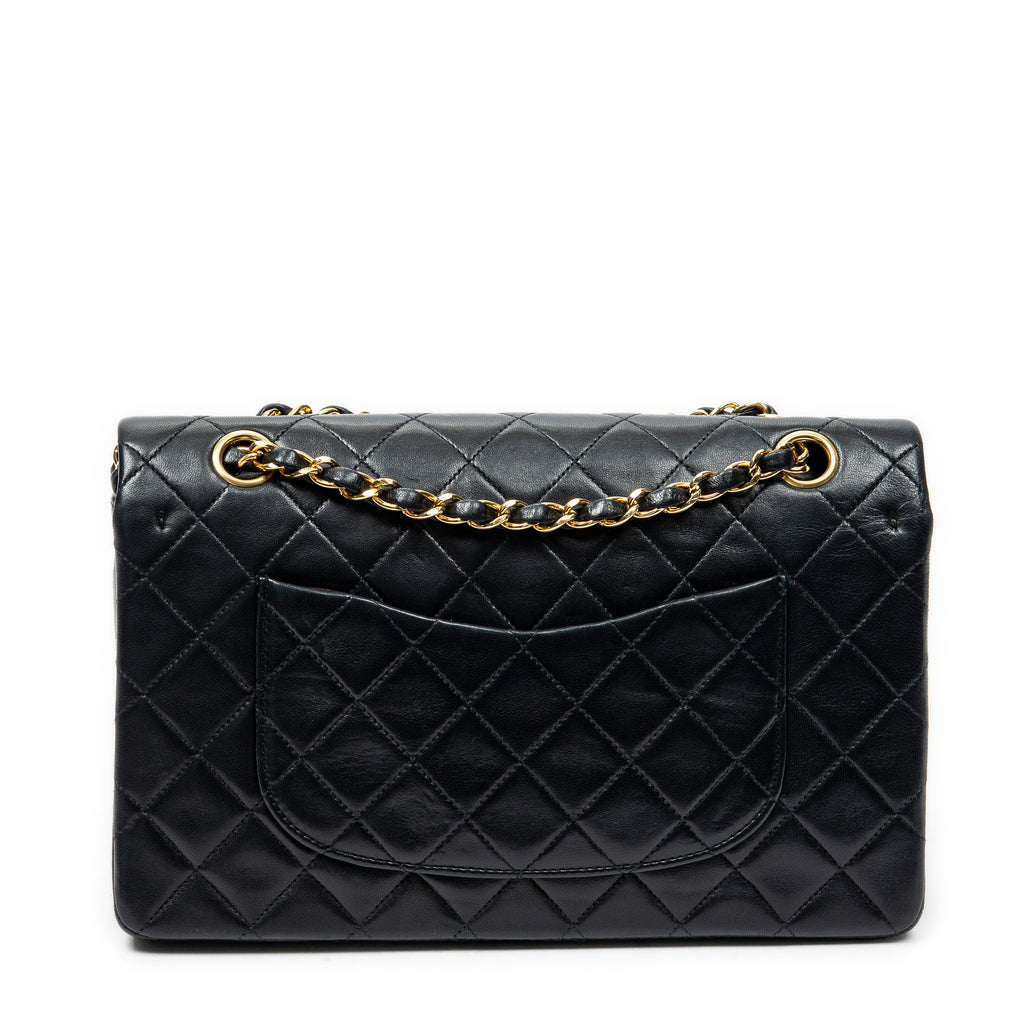 Shoulder Bag Classic Double Flap 26 Black Quilted Lambskin Leather
