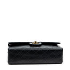 Shoulder Bag Classic Double Flap 26 Black Quilted Lambskin Leather