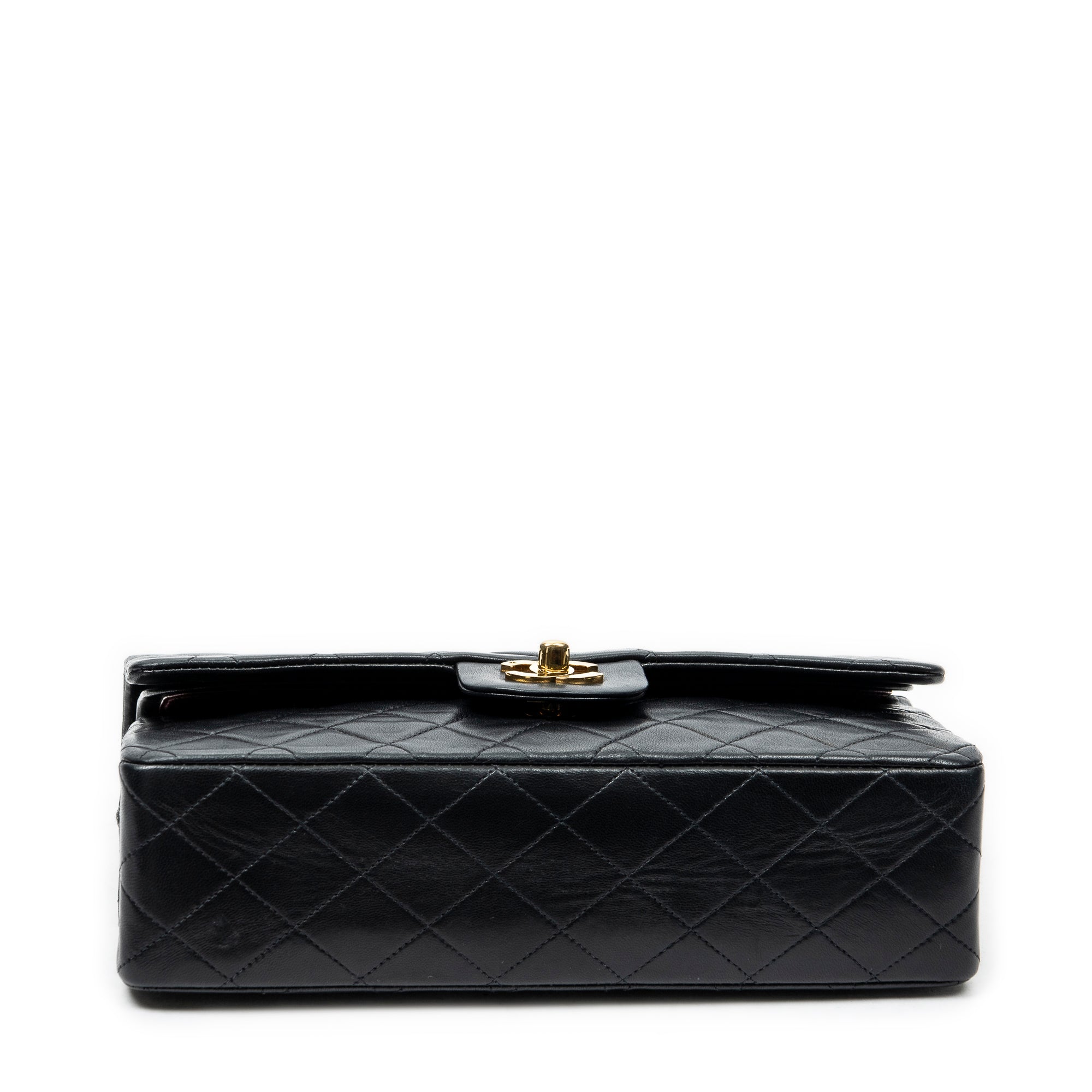Shoulder Bag Classic Double Flap 26 Black Quilted Lambskin Leather
