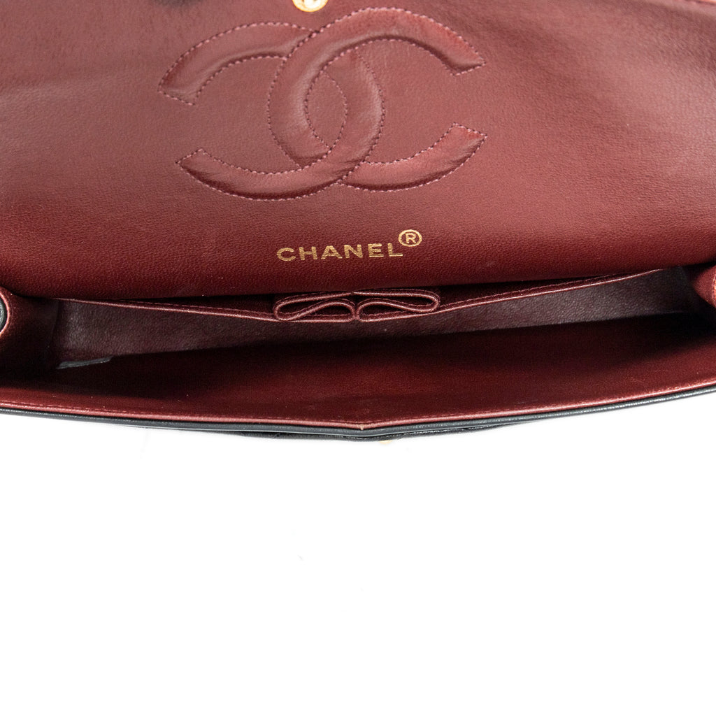 Shoulder Bag Classic Double Flap 26 Black Quilted Lambskin Leather