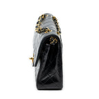 Shoulder Bag Classic Double Flap 23 Black Quilted Lambskin Leather