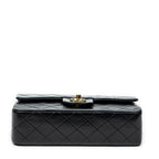 Shoulder Bag Classic Double Flap 23 Black Quilted Lambskin Leather