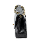 Shoulder Bag Classic Double Flap 23 Black Quilted Lambskin Leather