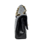 Shoulder Bag Classic Double Flap 23 Black Quilted Lambskin Leather