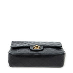 Shoulder Bag Classic Double Flap 23 Black Quilted Lambskin Leather