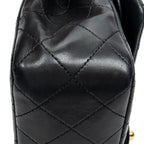 Shoulder Bag Classic Double Flap 23 Black Quilted Lambskin Leather