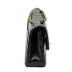 Shoulder Bag Classic Double Flap 23 Black Quilted Lambskin Leather