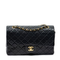 Shoulder Bag Classic Double Flap 26 Black Quilted Lambskin Leather
