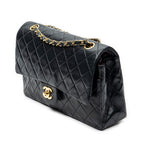 Shoulder Bag Classic Double Flap 26 Black Quilted Lambskin Leather