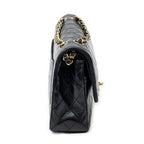 Shoulder Bag Classic Double Flap 26 Black Quilted Lambskin Leather