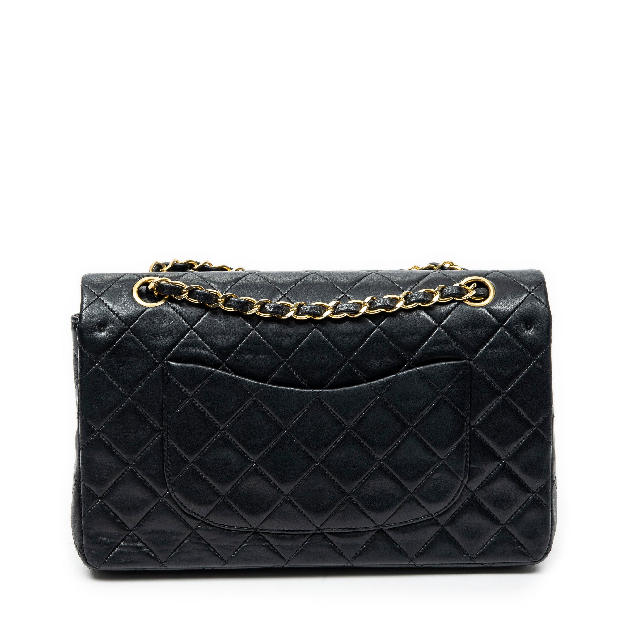 Shoulder Bag Classic Double Flap 26 Black Quilted Lambskin Leather