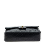 Shoulder Bag Classic Double Flap 26 Black Quilted Lambskin Leather