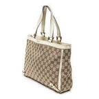 Shoulder Bag Medium Abbey D-Ring Tote Ivory Monogrammed Canvas