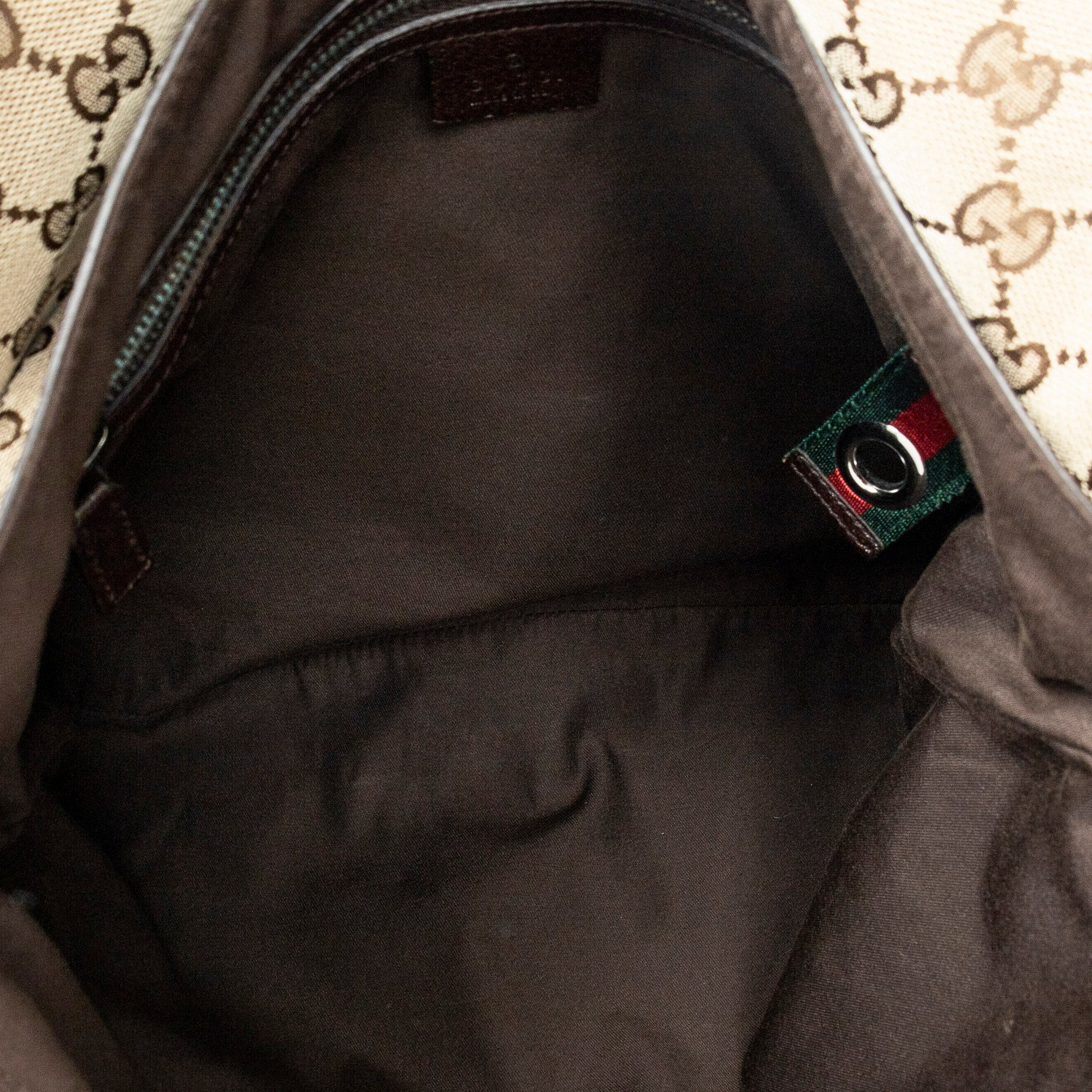 Shoulder Bag Large Flap Messenger Brown Monogrammed Canvas