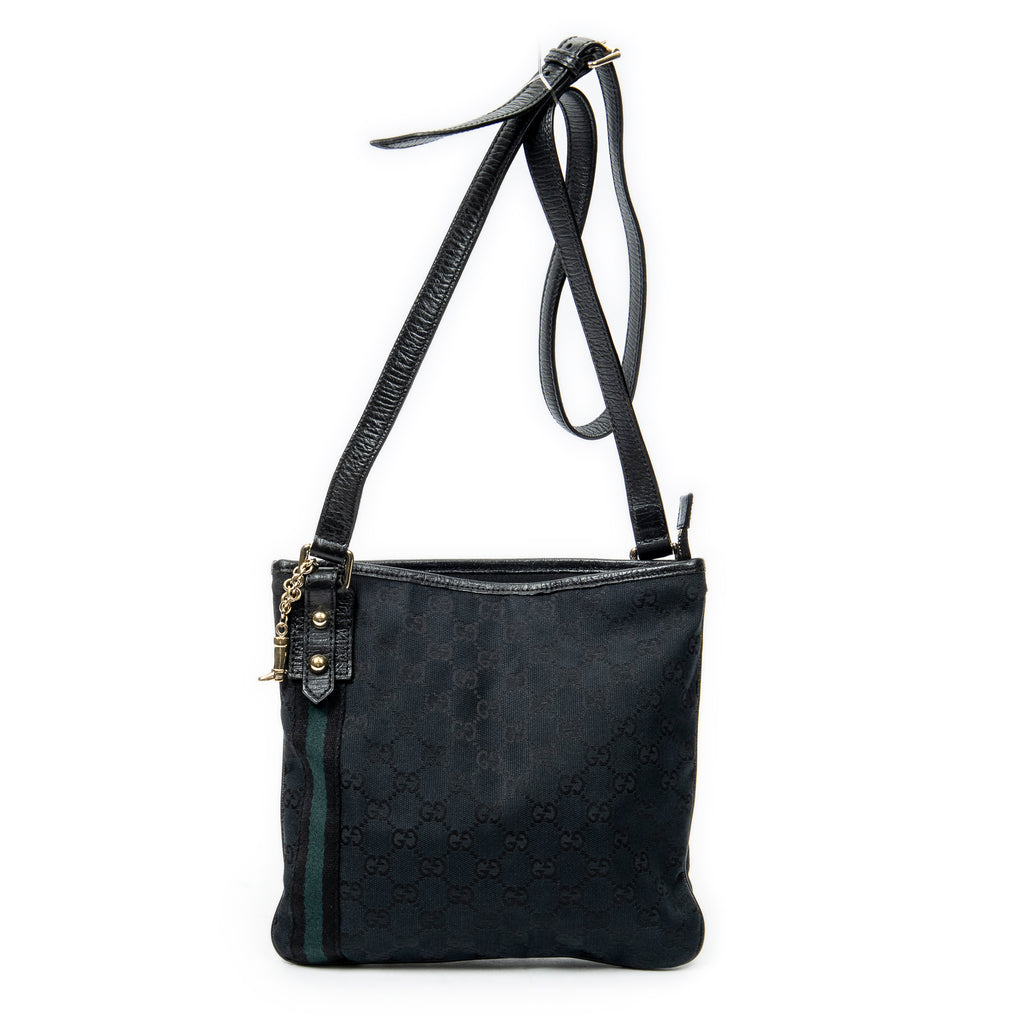 Shoulder Bag Web Jolicoeur Crossbody Black Monogrammed Canvas