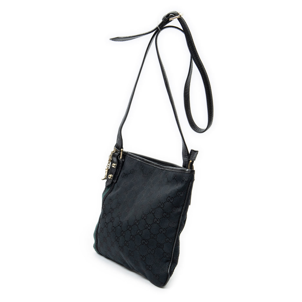 Shoulder Bag Web Jolicoeur Crossbody Black Monogrammed Canvas