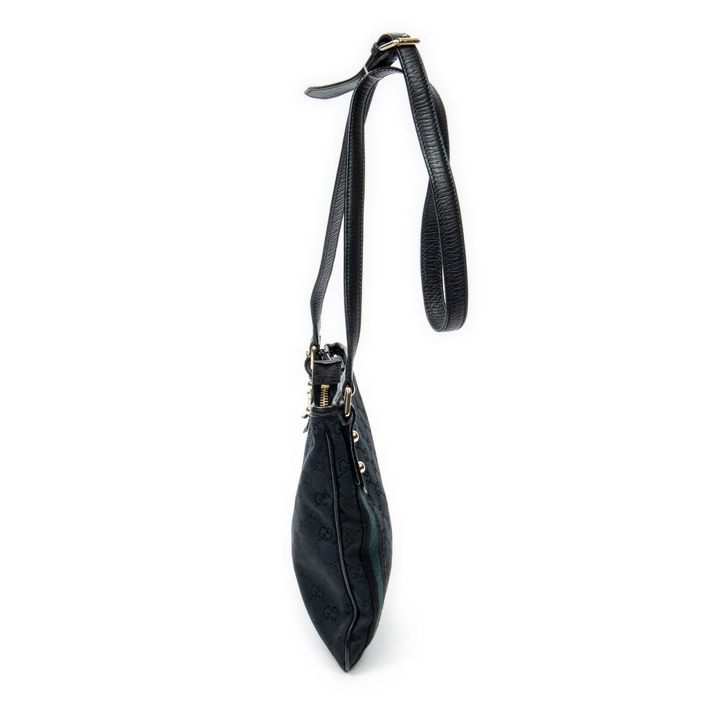 Shoulder Bag Web Jolicoeur Crossbody Black Monogrammed Canvas