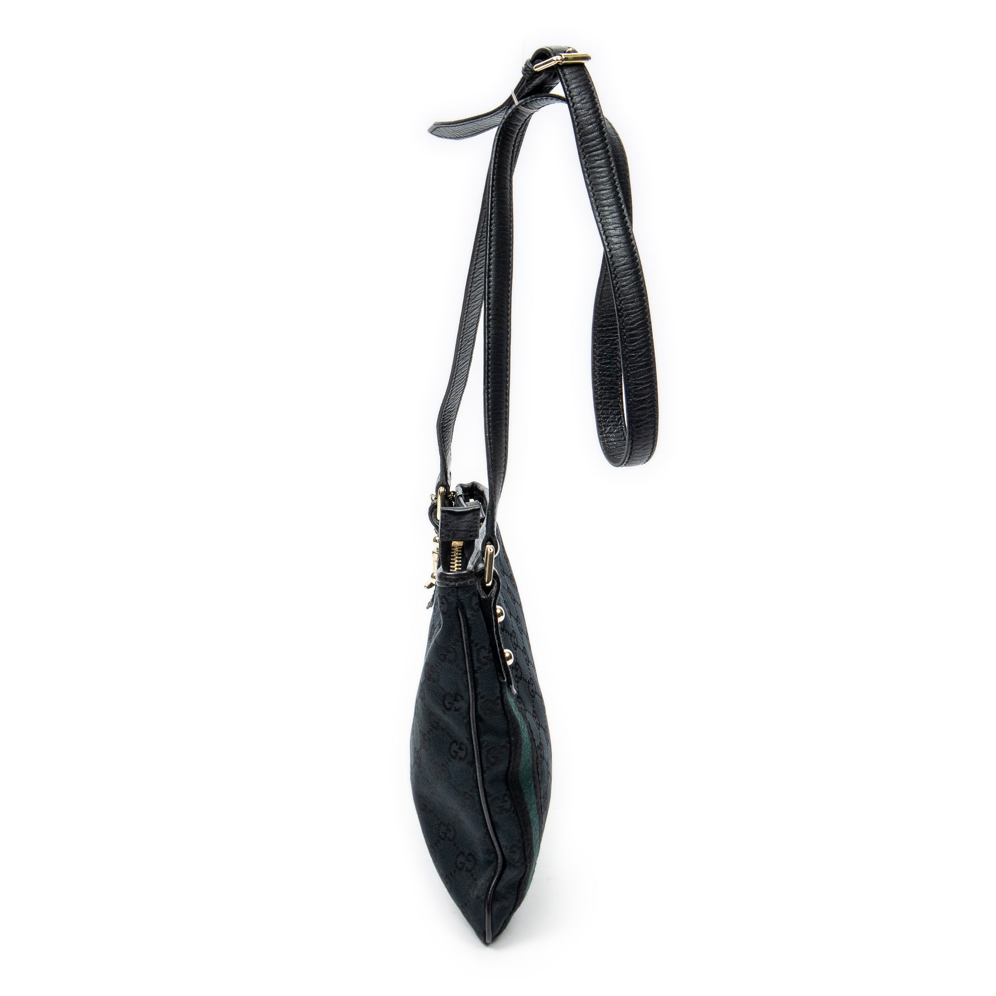 Shoulder Bag Web Jolicoeur Crossbody Black Monogrammed Canvas