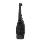 Shoulder Bag Zip Messenger Black Monogrammed Canvas