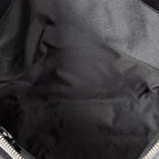 Shoulder Bag Zip Messenger Black Monogrammed Canvas