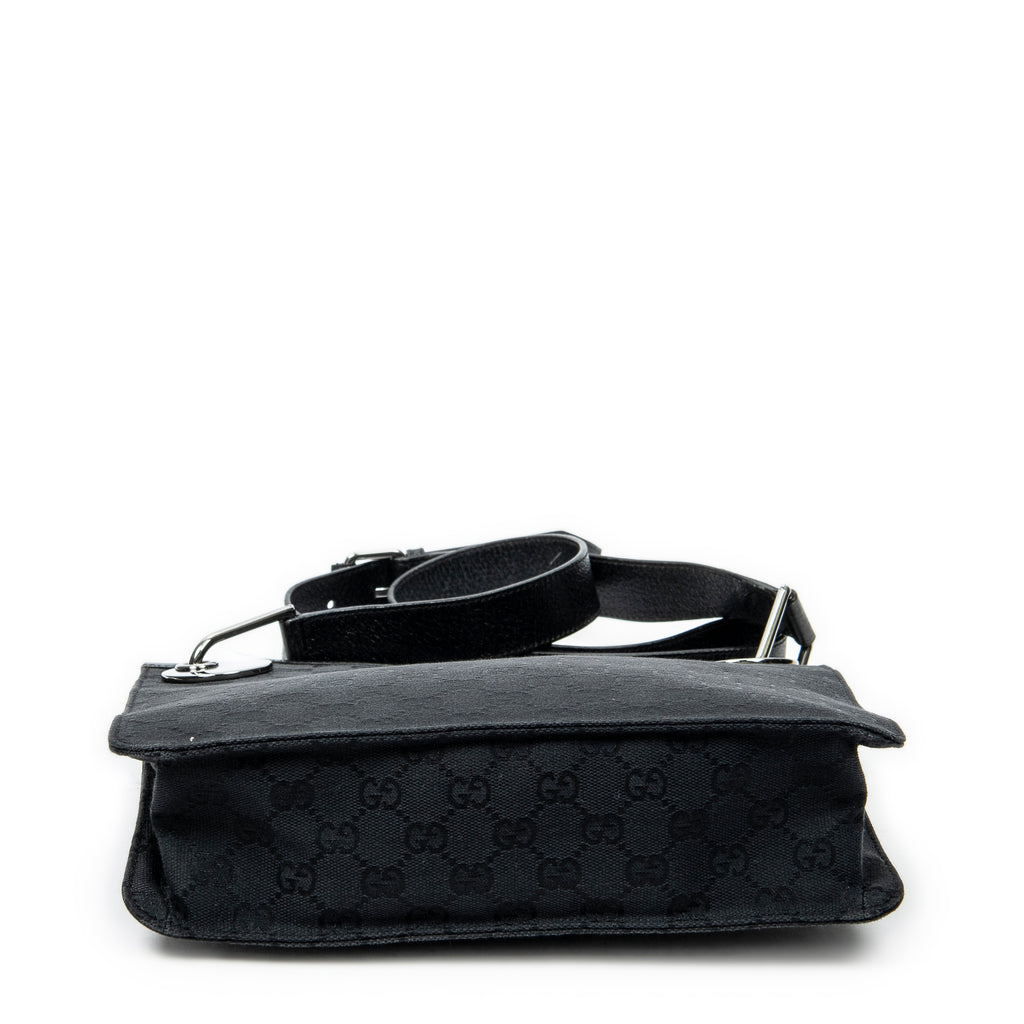 Shoulder Bag Eclipse Square Crossbody Black Monogrammed Canvas