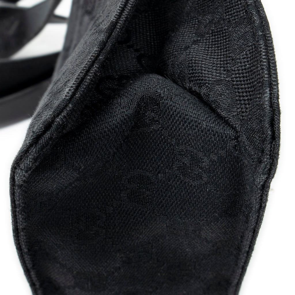 Bandolera Eclipse Square de Lona Monogrammed Negra