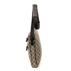 Shoulder Bag Front Pocket Messenger Brown Monogrammed Canvas