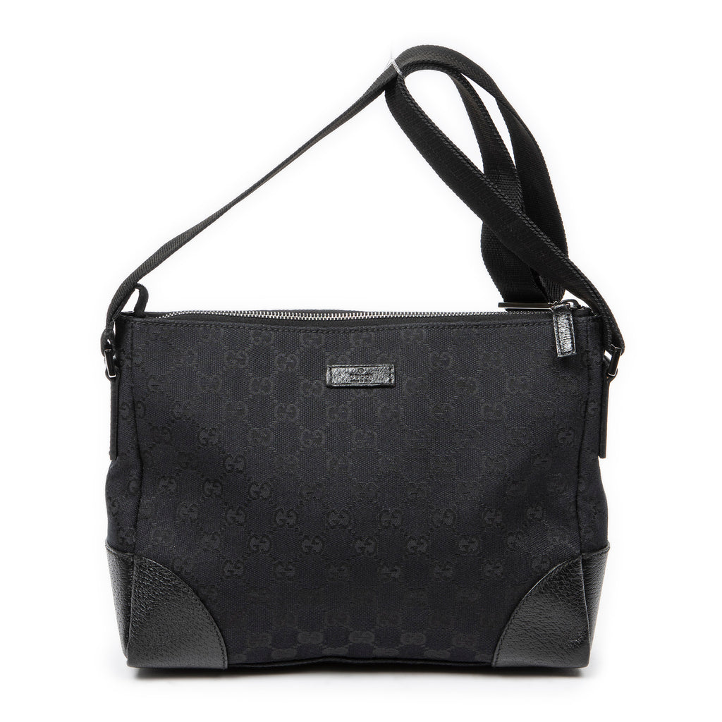 Shoulder Bag Joy Messenger Black Monogrammed Canvas