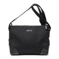 Shoulder Bag Joy Messenger Black Monogrammed Canvas