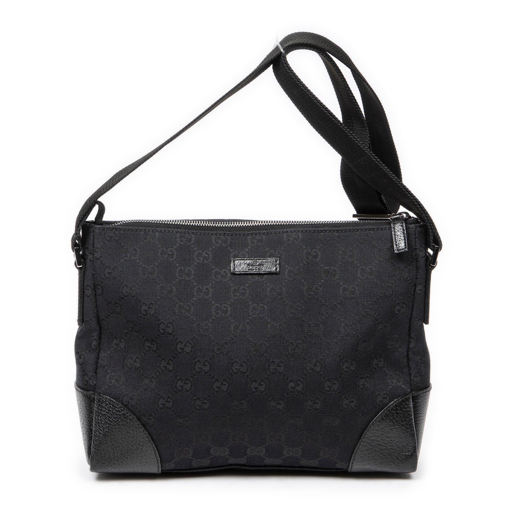 Shoulder Bag Joy Messenger Black Monogrammed Canvas